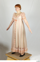  Photos Woman in historical Celebration dress Historical Clothing a poses pink dress whole body 0002.jpg